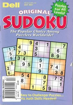 Dell Original Sudoku Easy to Challenger Puzzles