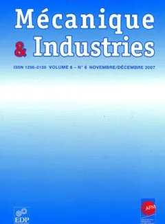 Mécanique et industries (Frans)