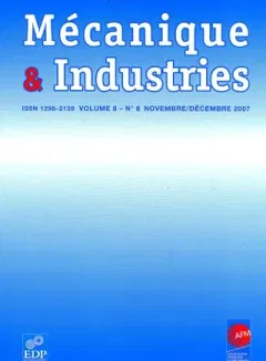 Mécanique et industries (Frans)