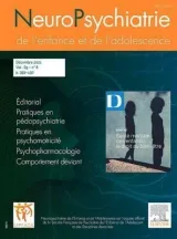Neuropsychiatrie de l'enfance et de l'adolescence (Frans) 1
