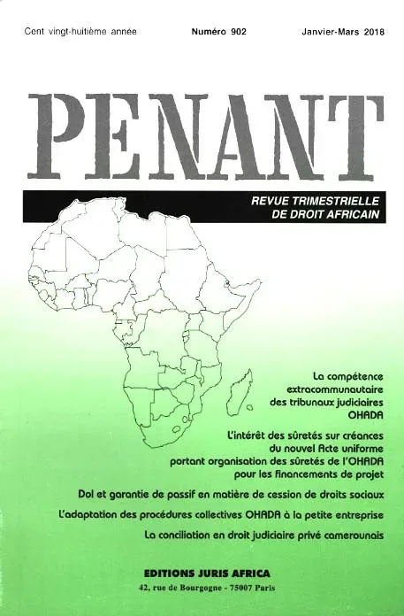 Revue Le Recueil penant (Frans)