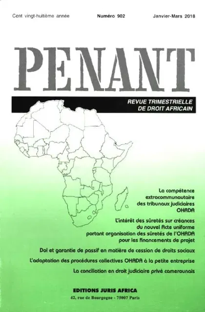 Revue Le Recueil penant (Frans)