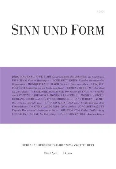 Sinn und Form (Duits)